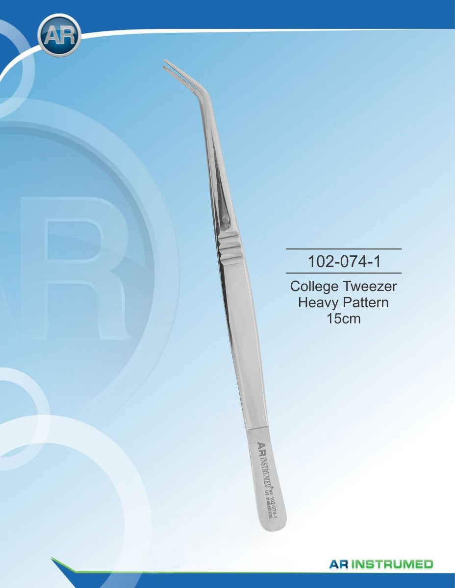 College Tweezer Heavy Pattern 15cm | AR INSTRUMED