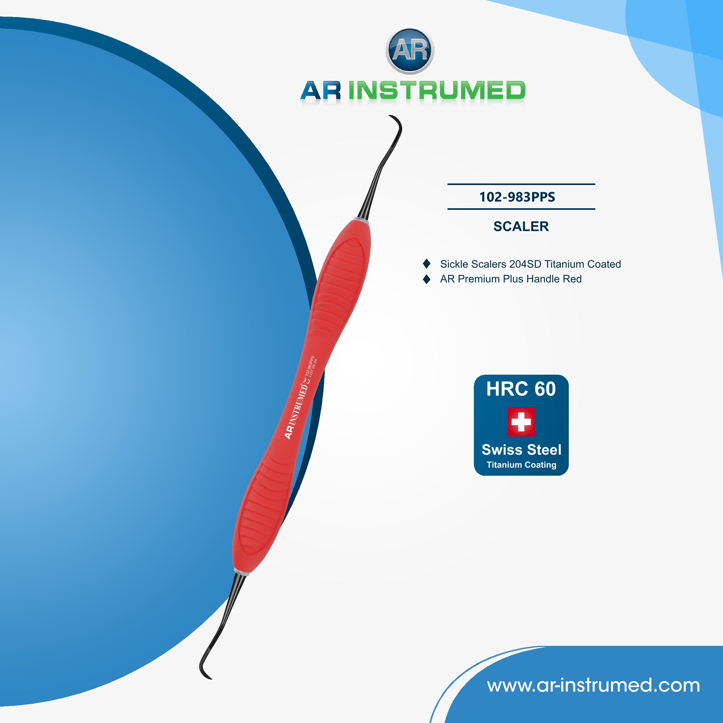 scaler sickle titanium coating | AR INSTRUMED