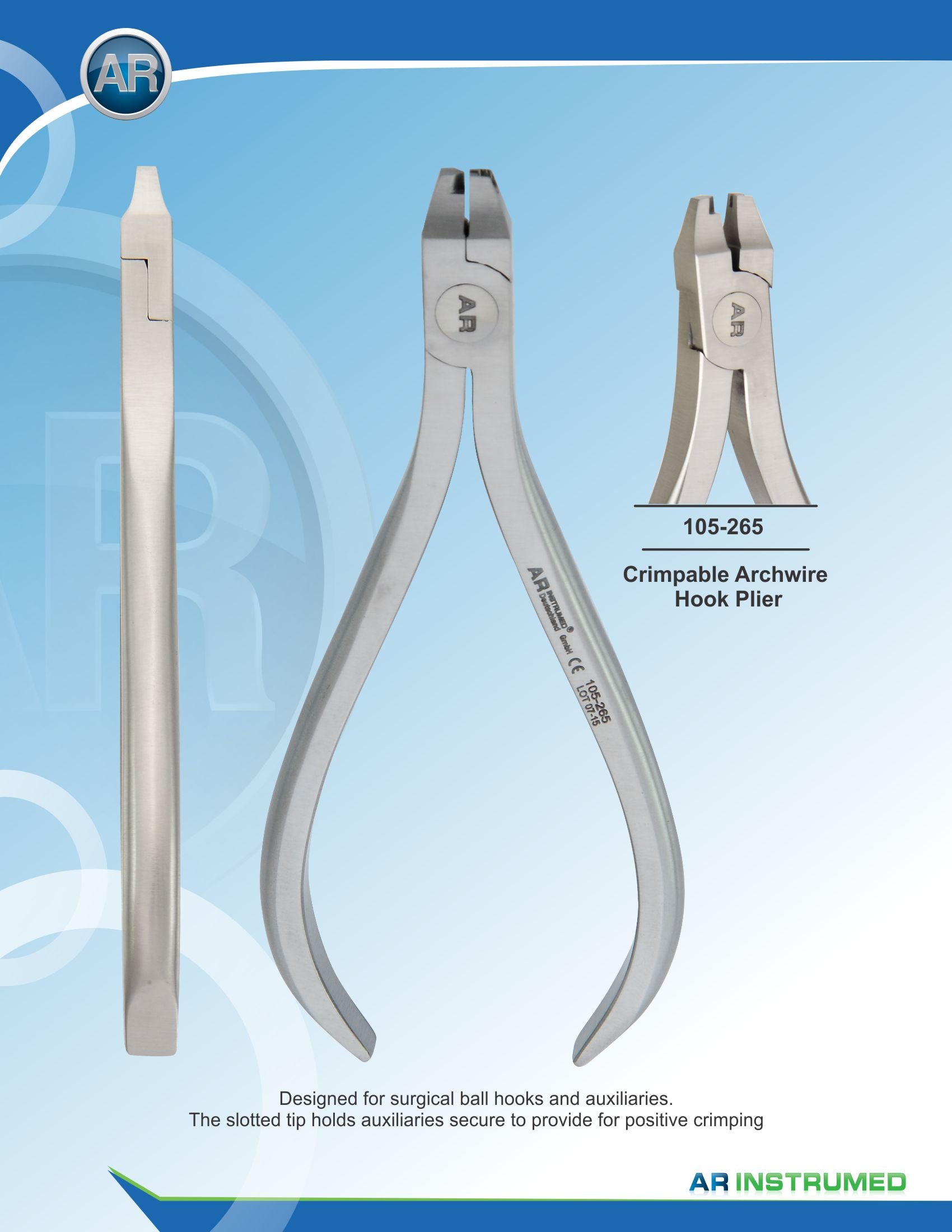 Ball Hook Crimping Plier | AR INSTRUMED