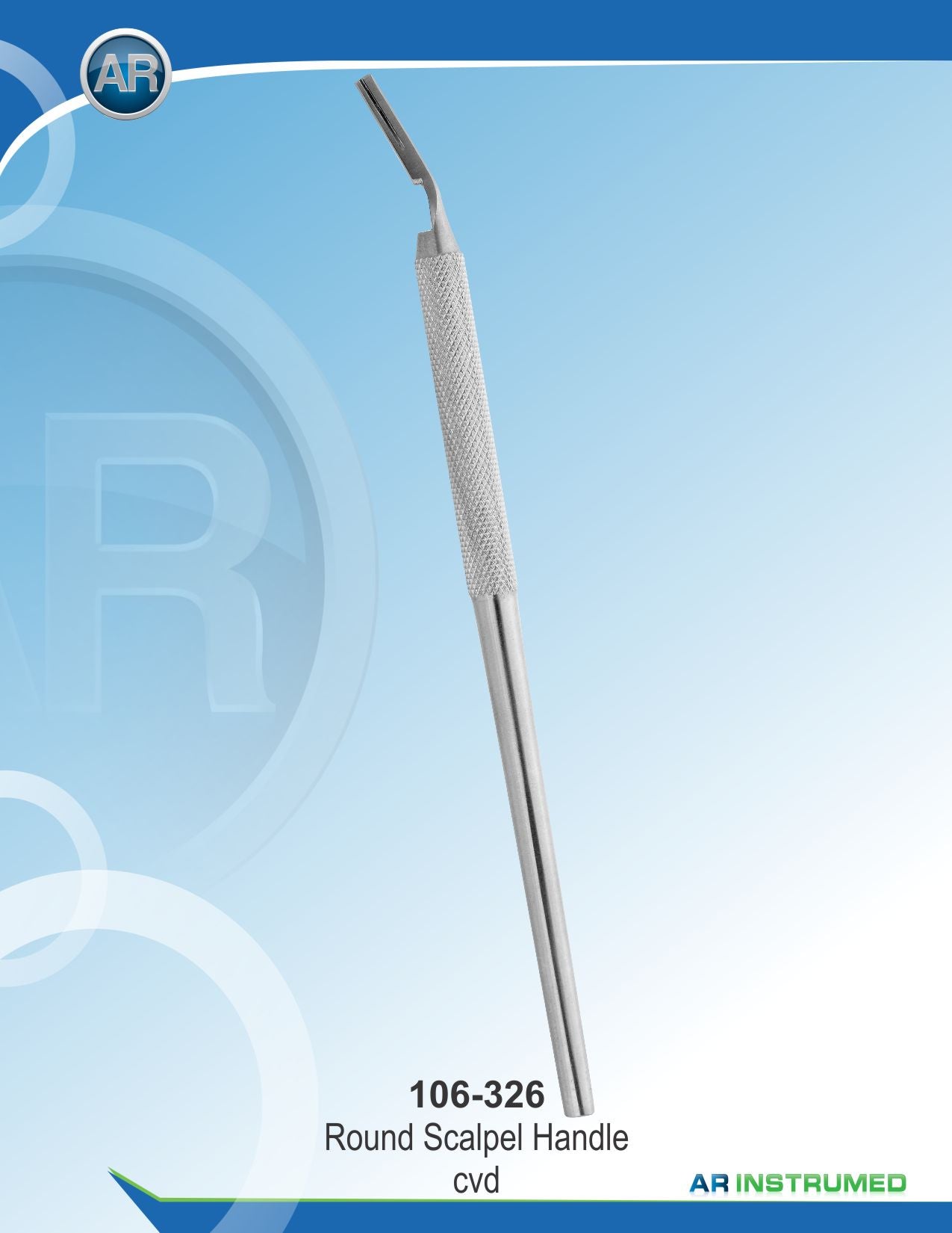 Round Scalpel Handle Curved | AR INSTRUMED