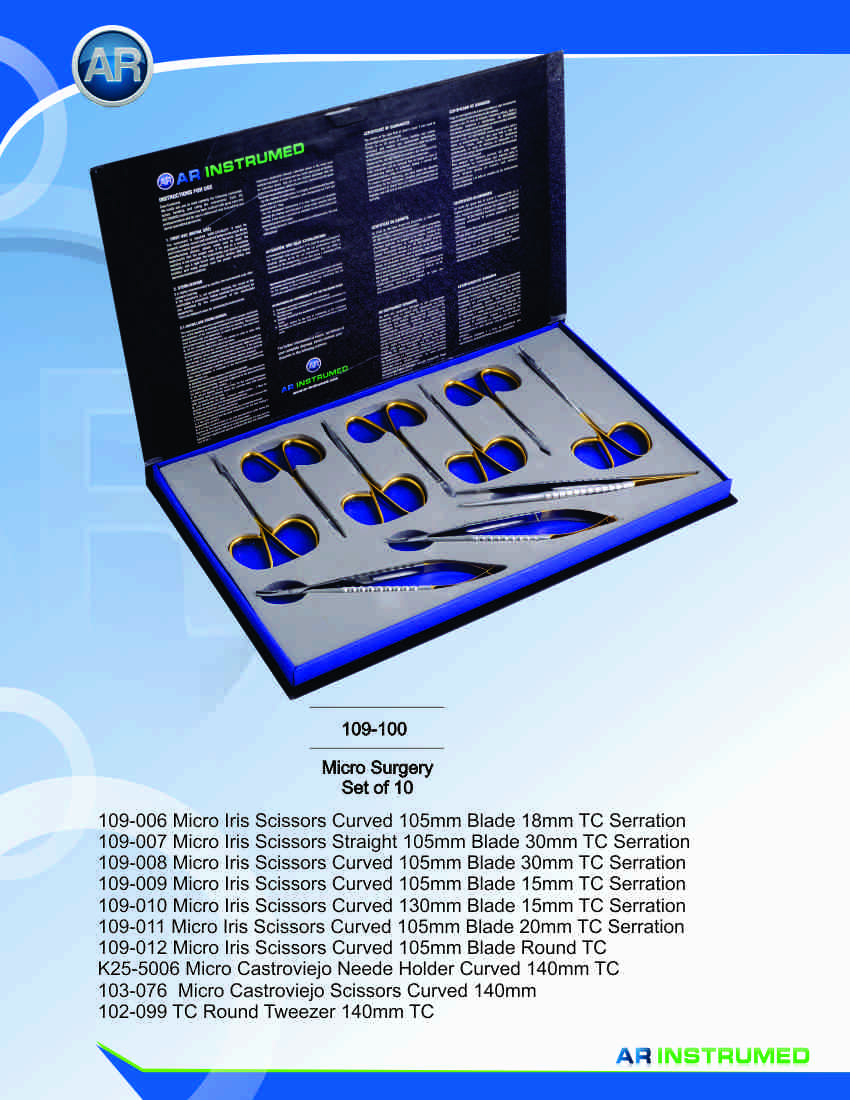 Micro Surgery Set of 10 | AR INSTRUMED