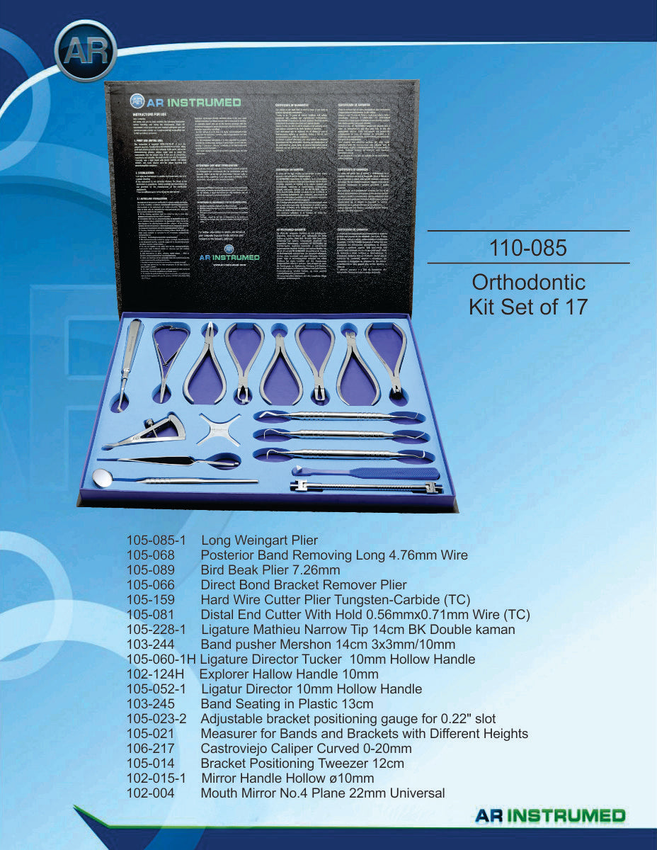 Orthodontic Kit Set of 17 | AR INSTRUMED