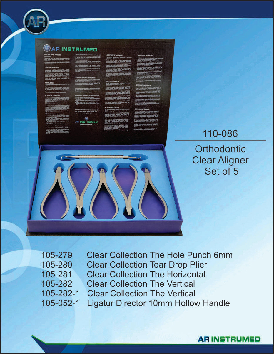 Orthodontic Clear Aligner Set of 5 | AR INSTRUMED
