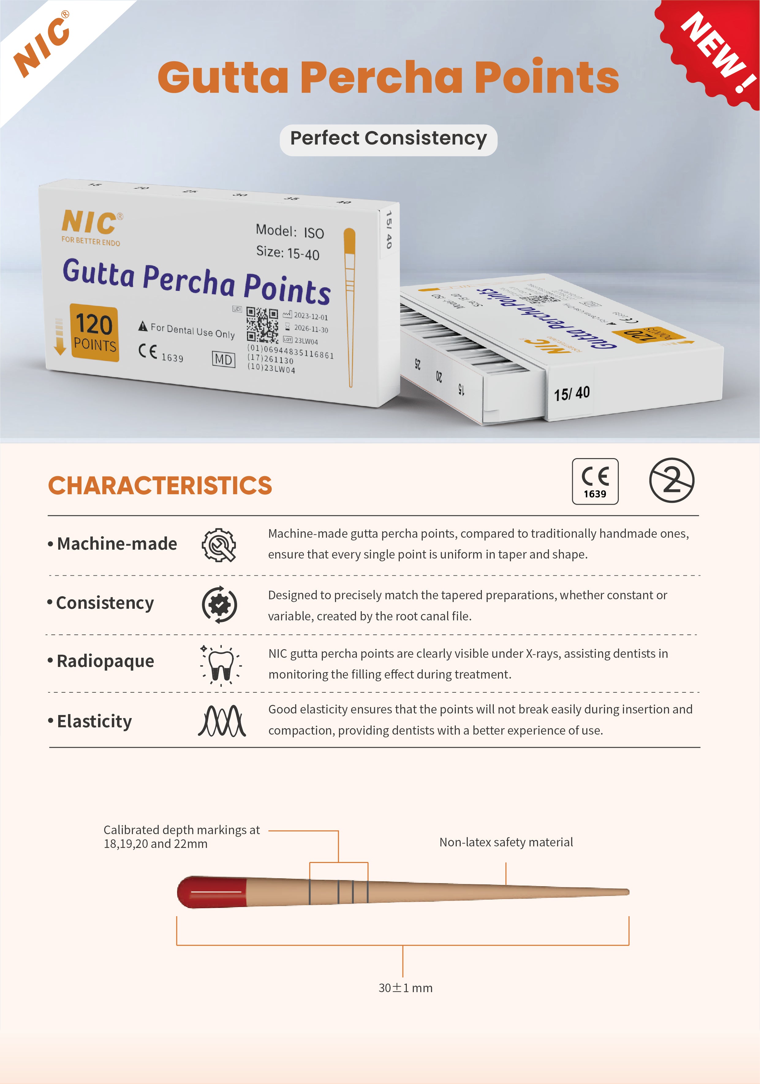 GUTTA PERCHA NIC PROTAPER