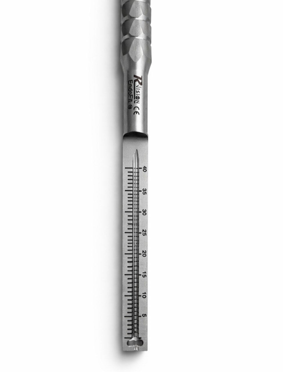 Mirror handle with endo ruler | R-VISION
