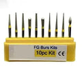 yellow burs for finishing