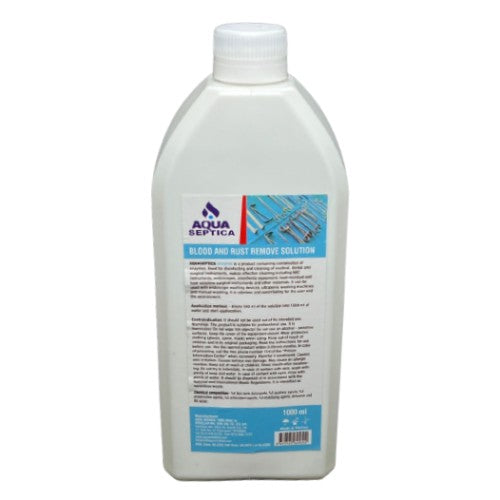 Blood and rust remover solution