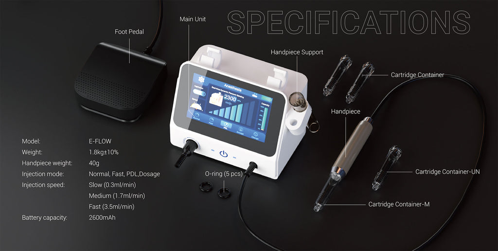 E flow anesthesia device