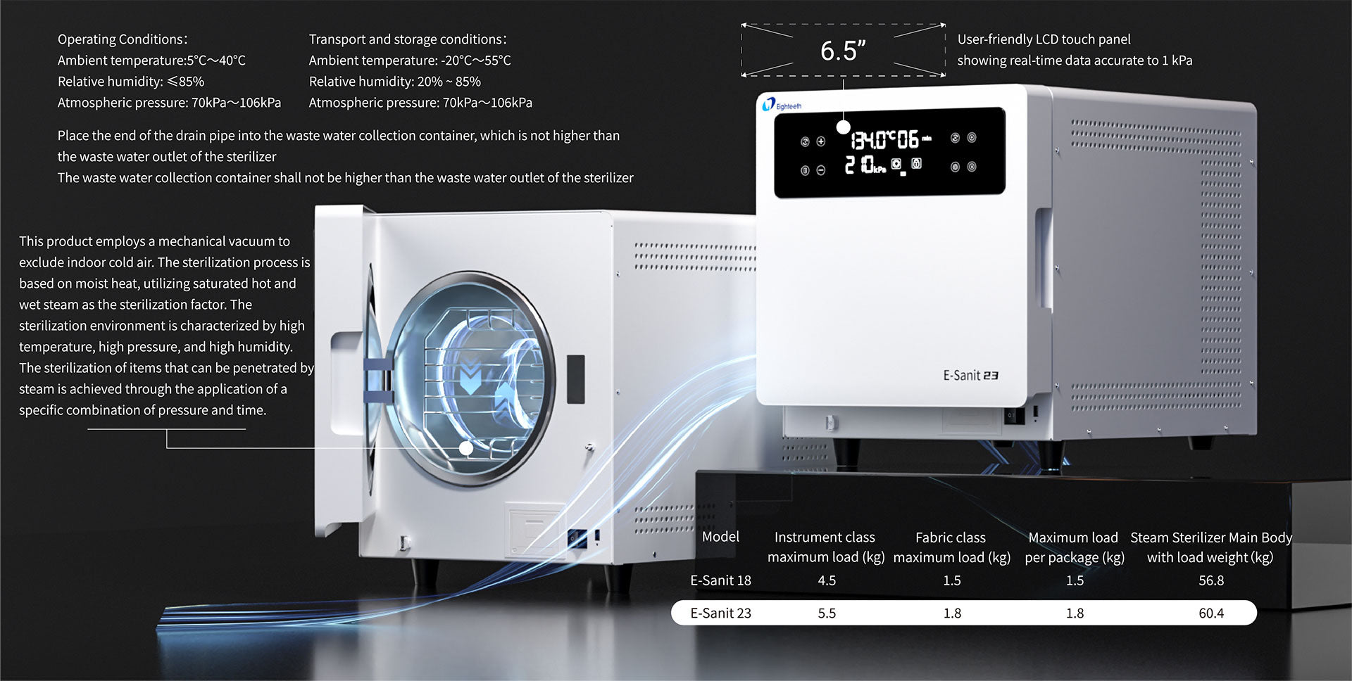 E Sanit autoclave