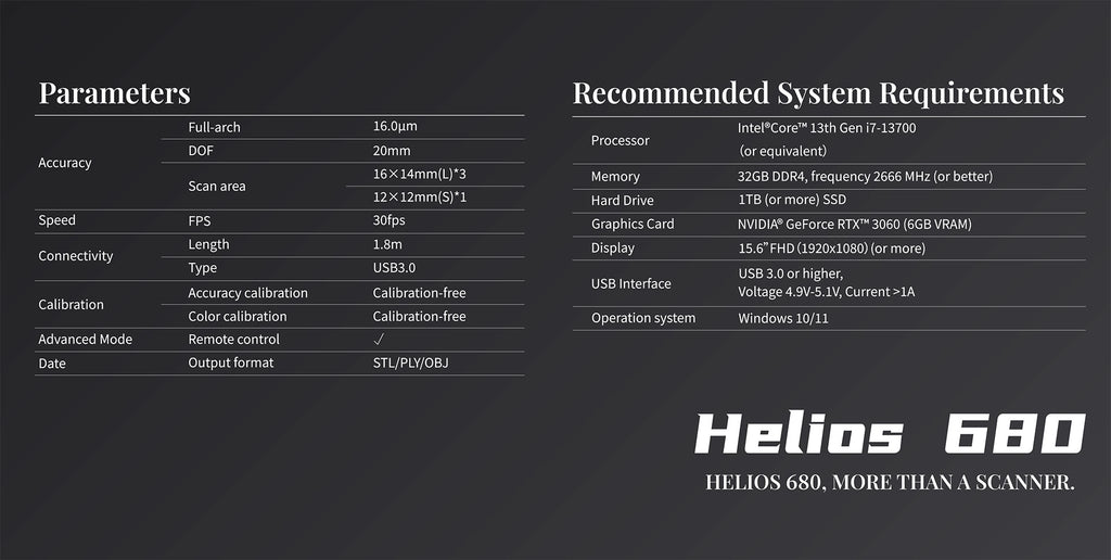 Helios 680 scanner