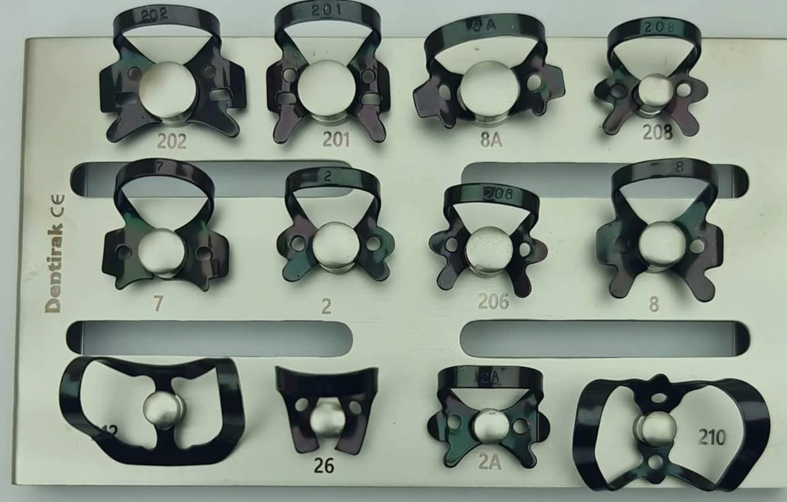 Rubber dam clamps set (12pcs) | DENTIRAK