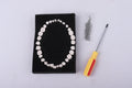 plastic training teeth set with sponge