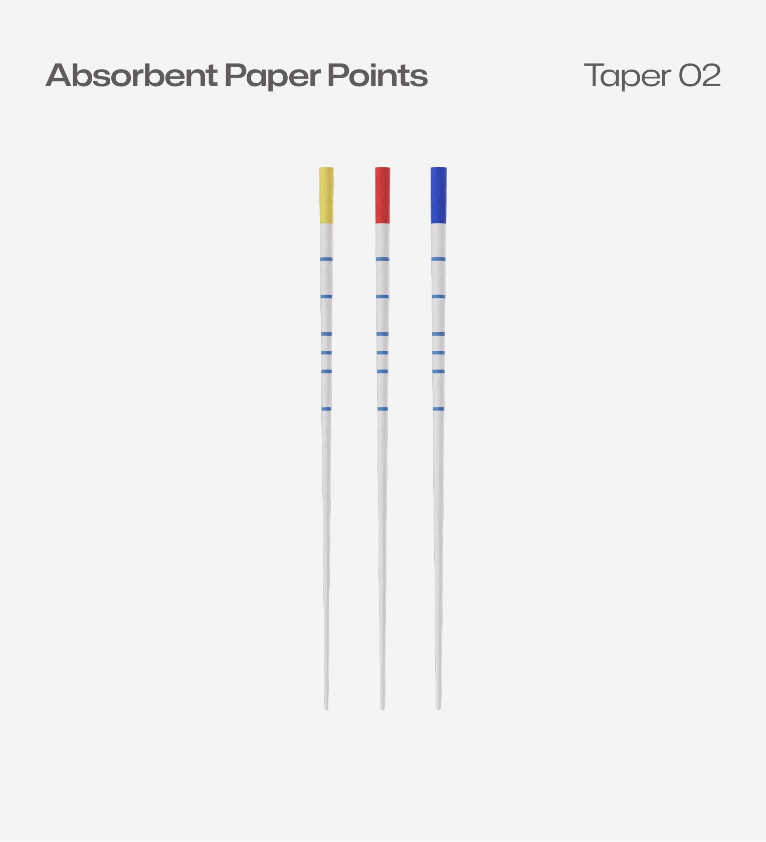Perfect Endo Paper Points Marked TAPER