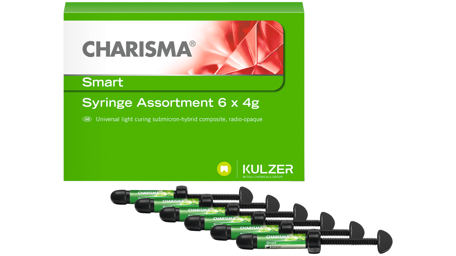 Charisma® Smart Syringe Combi Kit 4 x 4 g + GLUMA Bond5 | KULZER