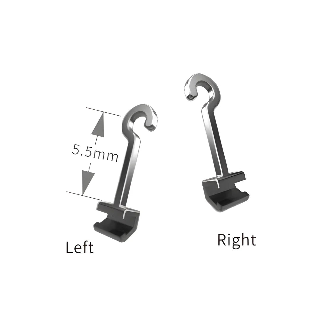 LONG CURVED crimpable hook (RIGHT & LEFT)| summit