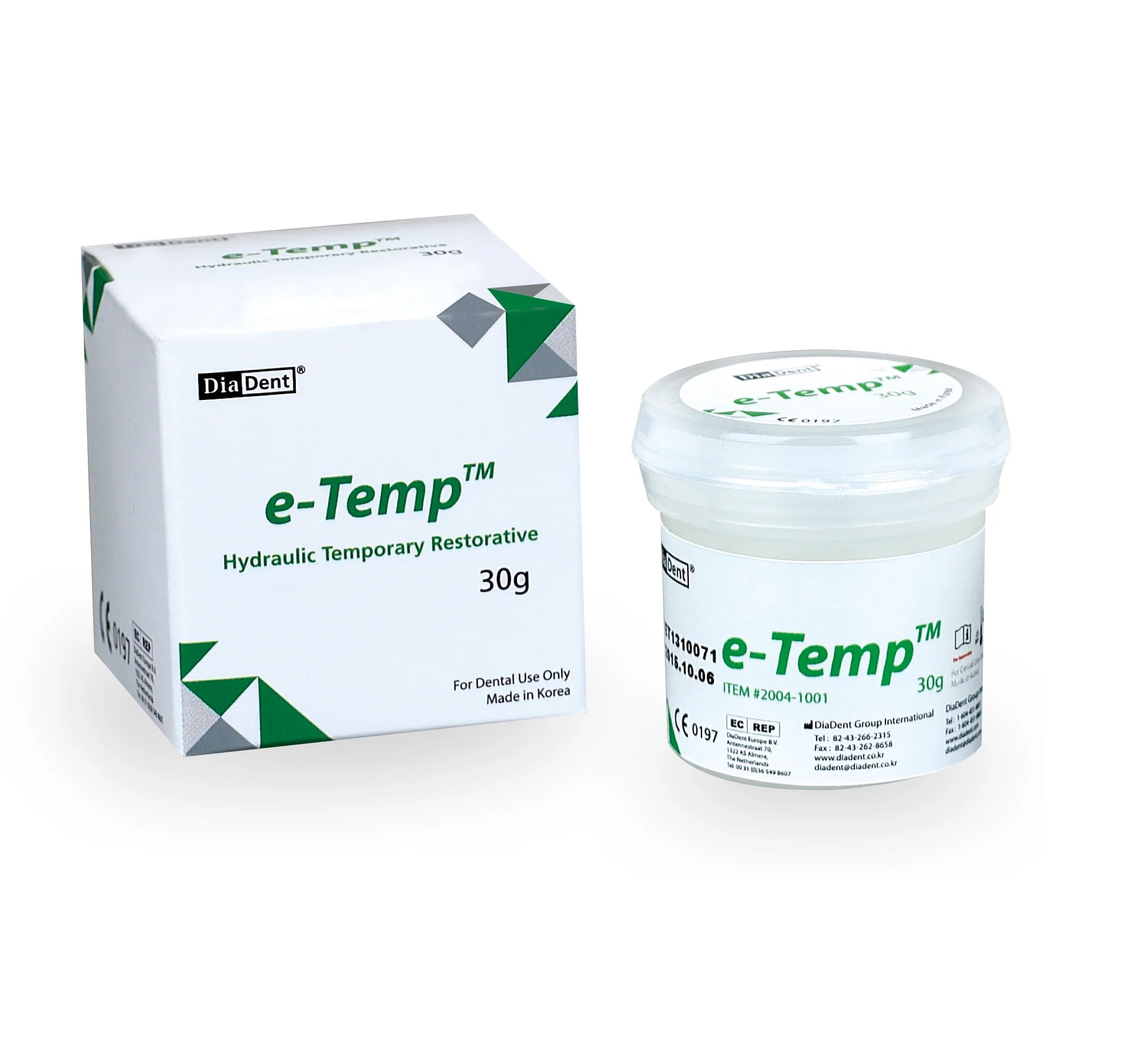 e-Temp | Hydraulic Temporary Restorative Material