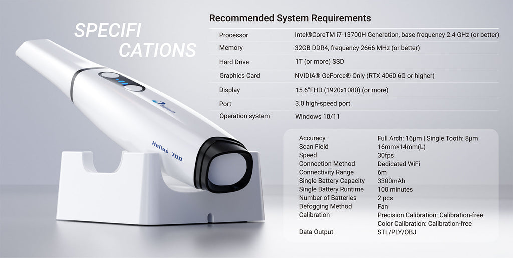 Helios 700 wireless scanner