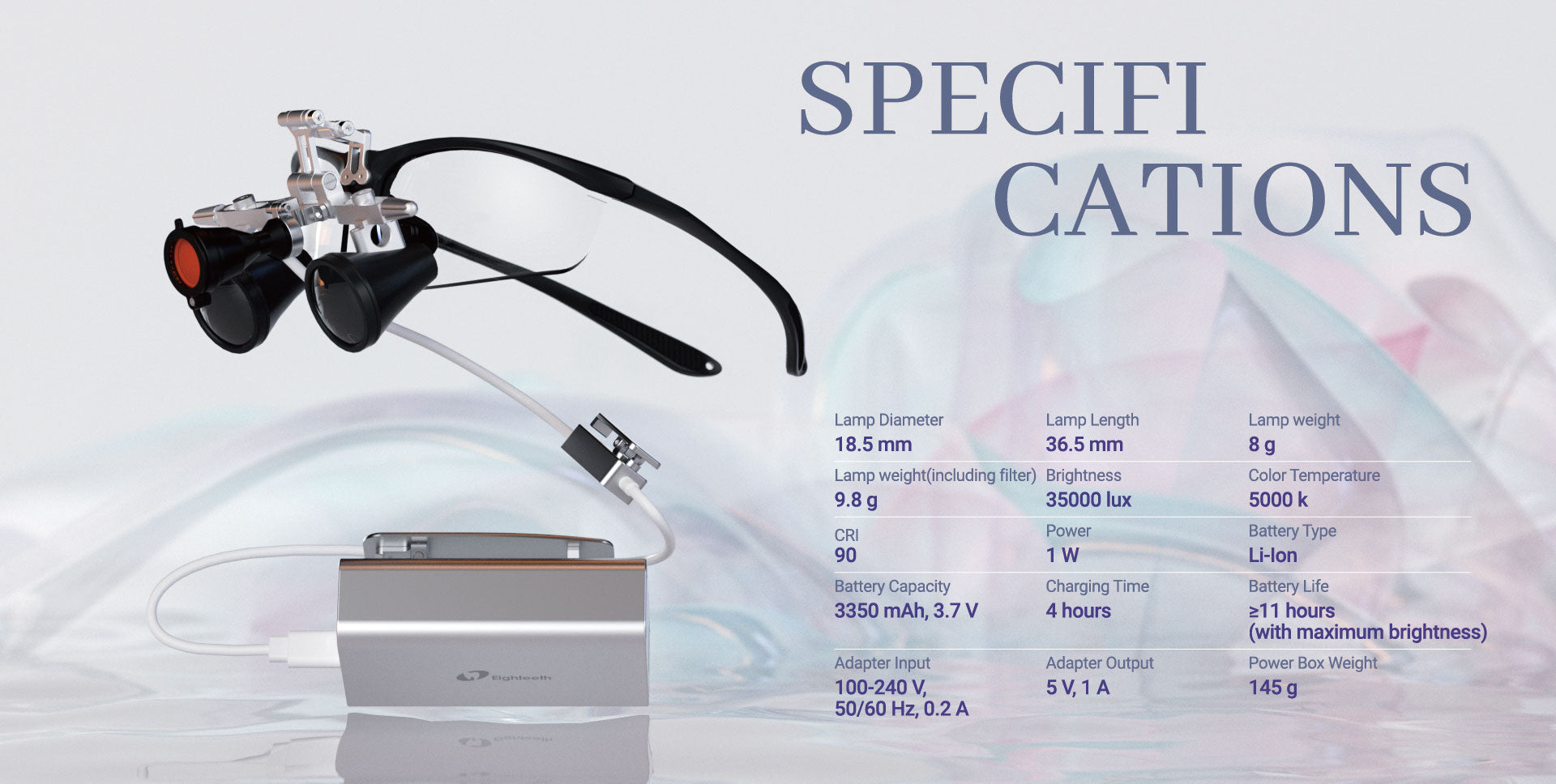 Softtouch loupe light