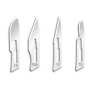 Kiato Plus Red Carbon Steel Blades for Podiatry - 100 Blades