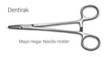 Mayo-Hegar Needle Holder 16cm | DENTIRAK